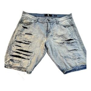 Jordan Craig Jean Shorts 42 Distressed Thrashed Skater Rocker Grunge Streetwear